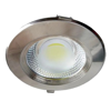 Εικόνα της LED COB Downlight Στρογγυλό Inox 15W Ψυχρό Λευκό