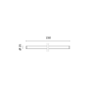Εικόνα της LED Tube T8 γυαλί One Side Power 23W Θερμό Λευκό