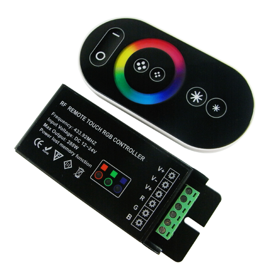 Εικόνα της Τηλεκοντρόλ RGB Mini Touch Controller Black για Led Ταινία