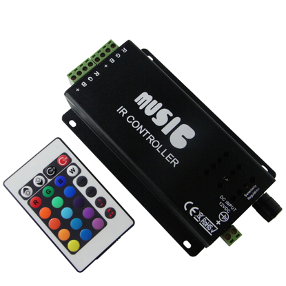 Εικόνα της Music RGB Controller με Dimmer για ταινία Led 216w