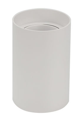 Εικόνα της Βάση Σπότ Στρογγυλή Πλαστική GU10 Max 10W Λευκή