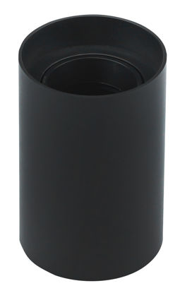 Εικόνα της Βάση Σπότ Στρογγυλή Πλαστική GU10 Max 10W Μαύρη