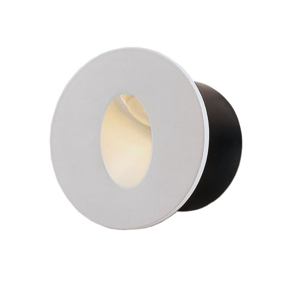 Εικόνα της LED Φωτιστικό Για Σκάλες Λευκό Στρογγυλό 3W Θερμό Λευκό
