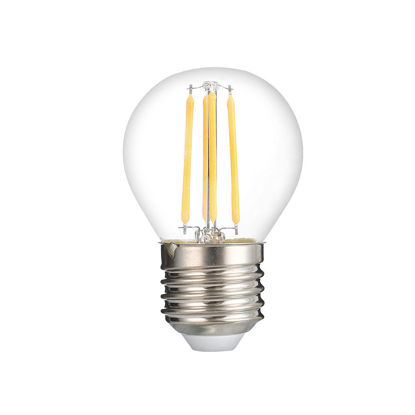 Εικόνα της LED Λάμπα G45 Filament Clear Glass Dimmable 4Watt Θερμό Λευκό