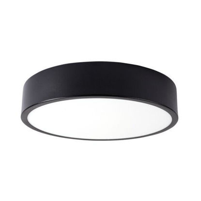 Εικόνα της LED Στρογγυλό Φωτιστικό Οροφής  Μαυρό 18W Φυσικό Λευκό