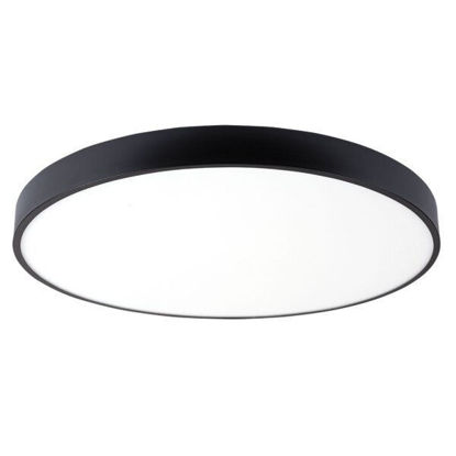 Εικόνα της LED Στρογγυλό Φωτιστικό Οροφής  Μαυρό 30W Φυσικό Λευκό