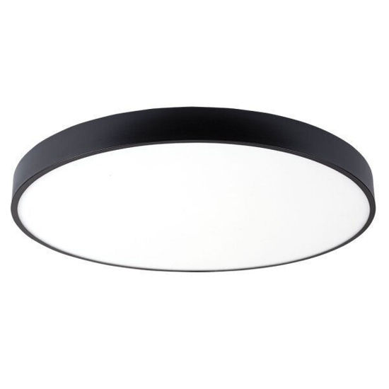Εικόνα της LED Στρογγυλό Φωτιστικό Οροφής  Μαυρό 30W Θερμό Λευκό