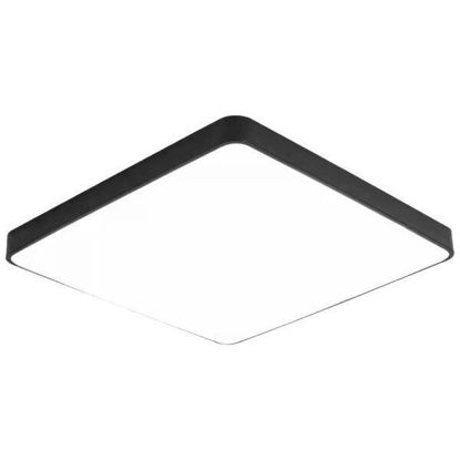 Εικόνα της LED Τετράγωνο Φωτιστικό Οροφής  Μαυρό 30W Θερμό Λευκό