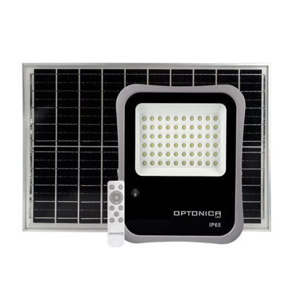 Εικόνα της LED Ηλιακός Προβολέας + Φωτοβολταϊκό Πάνελ 30W 2400Lm Ψυχρό Λευκό