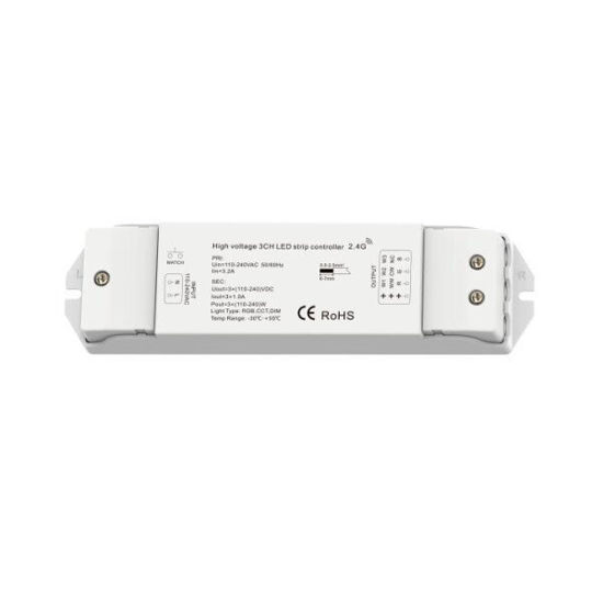 Εικόνα της Controller RGB/CCT/Dimming 3 Καναλιών Υψηλής Τάσης Για LED Ταινία