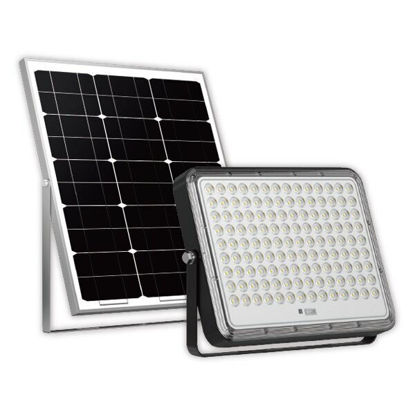 Εικόνα της LED Ηλιακός Προβολέας με Πάνελ και Τηλεχειριστήριο EQUIV. 6W Ψυχρό Λευκό