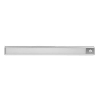 Εικόνα της LED Slim Φωτιστικό Ντουλαπιού Ασημί Με Αισθητήρα PIR 1.5W Θερμό Λευκό