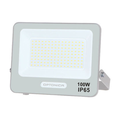 Εικόνα της Προβολέας Led Λευκός SMD 100W 120° IP65 Θερμό Λευκό