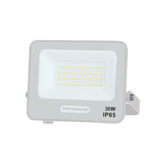 Εικόνα της Προβολέας Led Λευκός SMD 30W 120° IP65 Φυσικό Λευκό