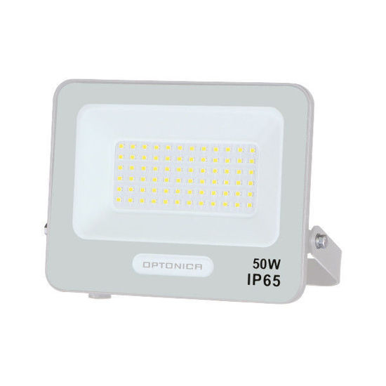 Εικόνα της Προβολέας Led Λευκός SMD 50W 120° IP65 Θερμό Λευκό