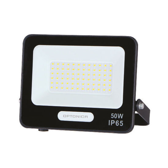 Εικόνα της Προβολέας Led Μαύρος SMD 50W 120° IP65 Θερμό Λευκό