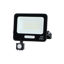 Εικόνα της Προβολέας Led Μαύρος SMD 30W 120° IP65 με Ανιχνευτή Κίνησης Θερμό Λευκό