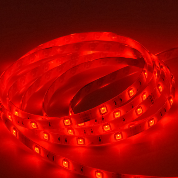 Ταινία Led DC:12V 3528 SMD IP54 4.8W/m Επαγγελματική Χρήση με 60Leds/m Κόκκινο