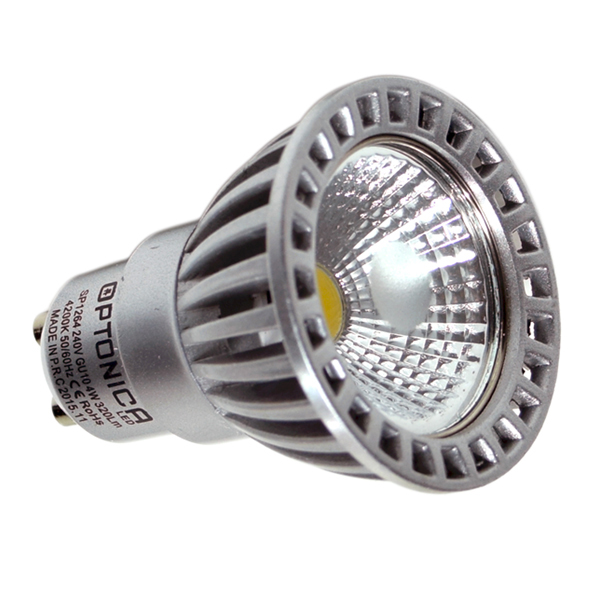 Dimmable Λάμπα COB Led spot GU10 4W Φυσικό Λευκό