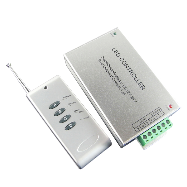 Ασύρματο RGB Controller με Dimmer για ταινία Led 144w