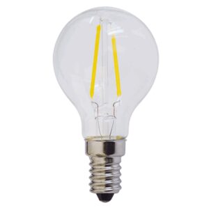 Filament E14 Λάμπα Led G45 2W 200Lm Θερμό λευκό
