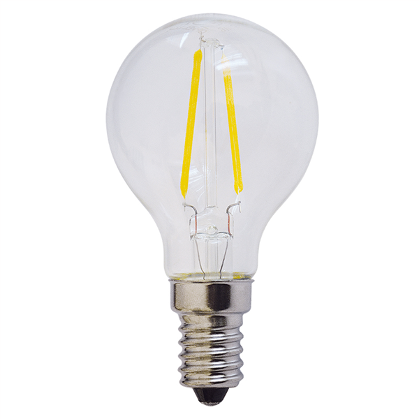 Filament E14 Λάμπα Led G45 2W 200Lm Θερμό λευκό