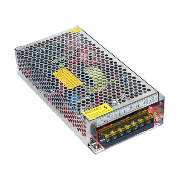 Τροφοδοτικό Μεταλλικό 120W Για 12V Ταινία 10A Σταθεροποιημένο