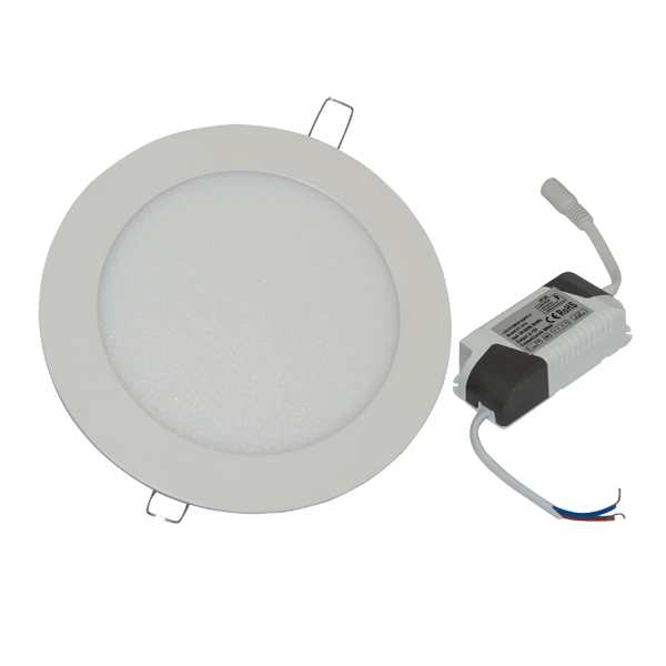 Φωτιστικό οροφής στρογγυλό panel Led χωνευτό 6watt Φυσικό λευκό