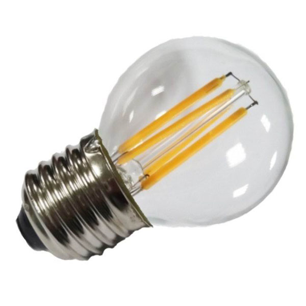 Filament E27 Λάμπα Led G45 4W 400Lm Θερμό λευκό