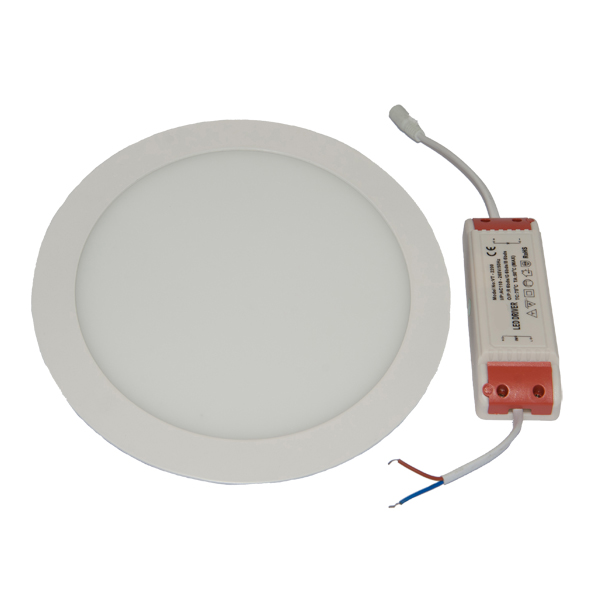 Φωτιστικό οροφής στρογγυλο panel Led χωνευτό 12watt Φυσικό λευκό