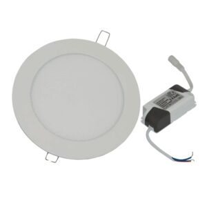Φωτιστικό οροφής στρογγυλό panel Led χωνευτό 3watt Φυσικό λευκό