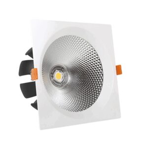LED COB Downlight Τετράγωνο Περιστρεφόμενο 20W Φυσικό Λευκό