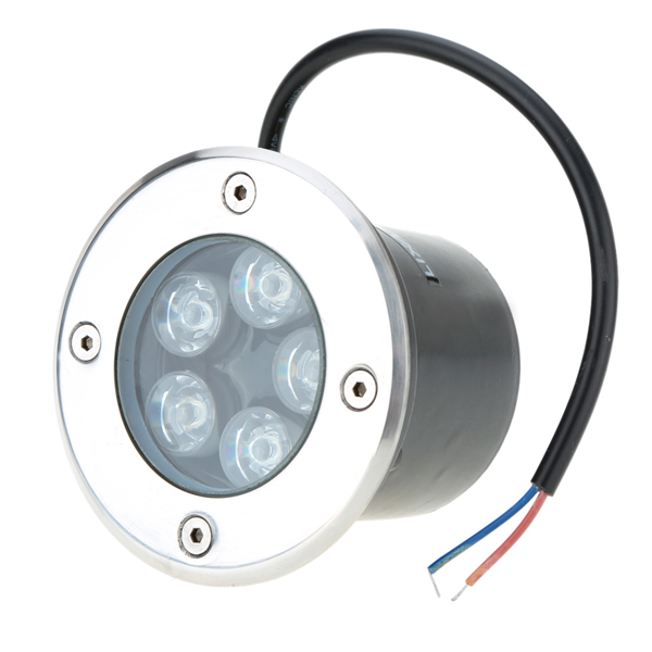 Φωτιστικό Led Δαπέδου Χωνευτό 220V 5x1Watt Θερμό Λευκό
