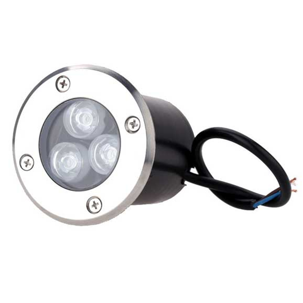 Φωτιστικό Led Δαπέδου Χωνευτό 220V 3x1Watt Ψυχρό Λευκό