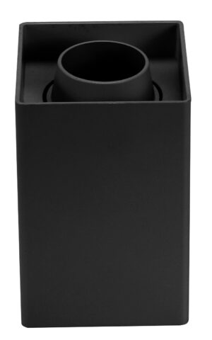 Βάση Σποτ Στρογγυλή Πλαστική GU10 Μαύρη