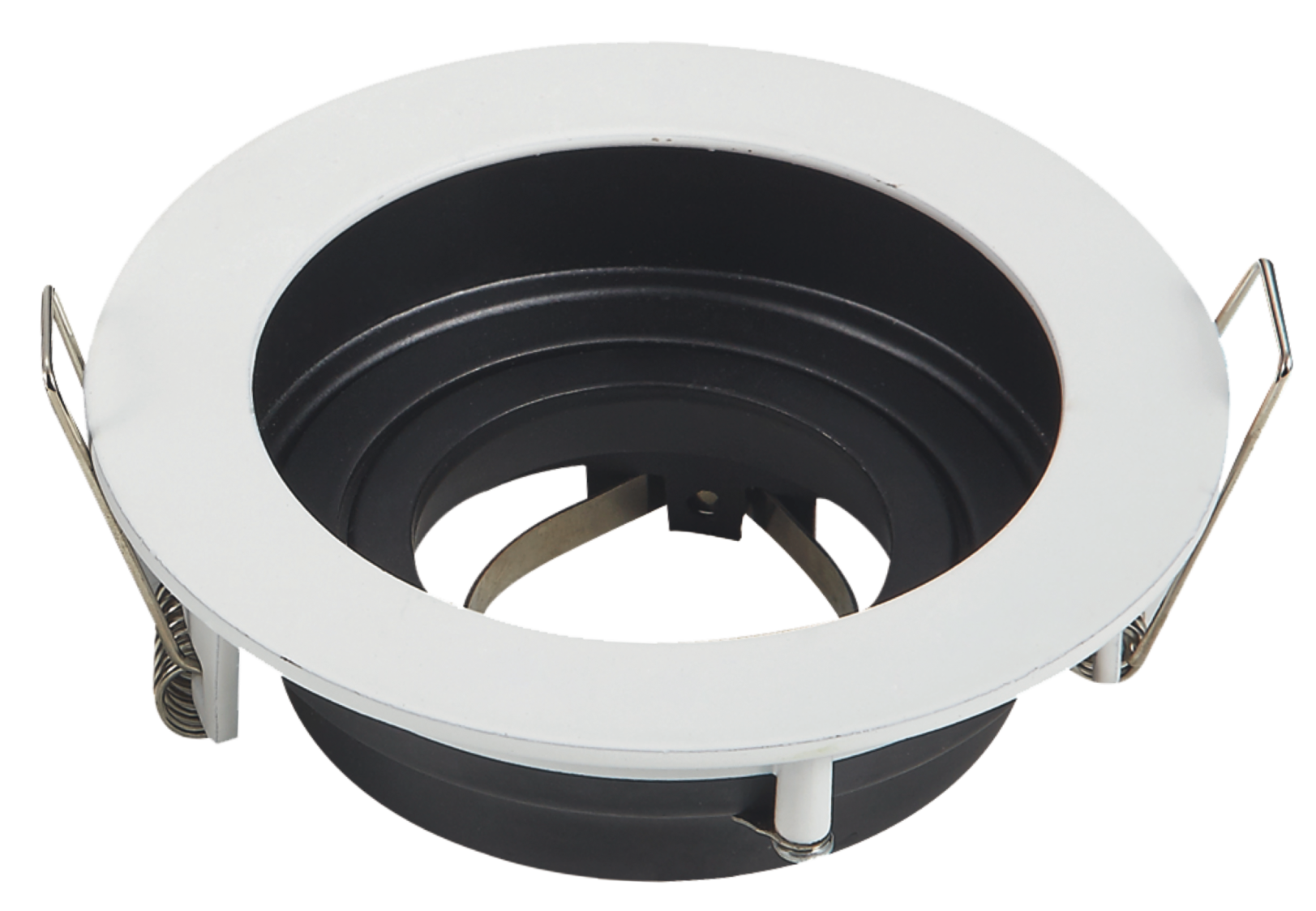 Βάση Σποτ Αλουμινίου Στρογγυλή GU10 Max 35W Λευκή/Μαύρη