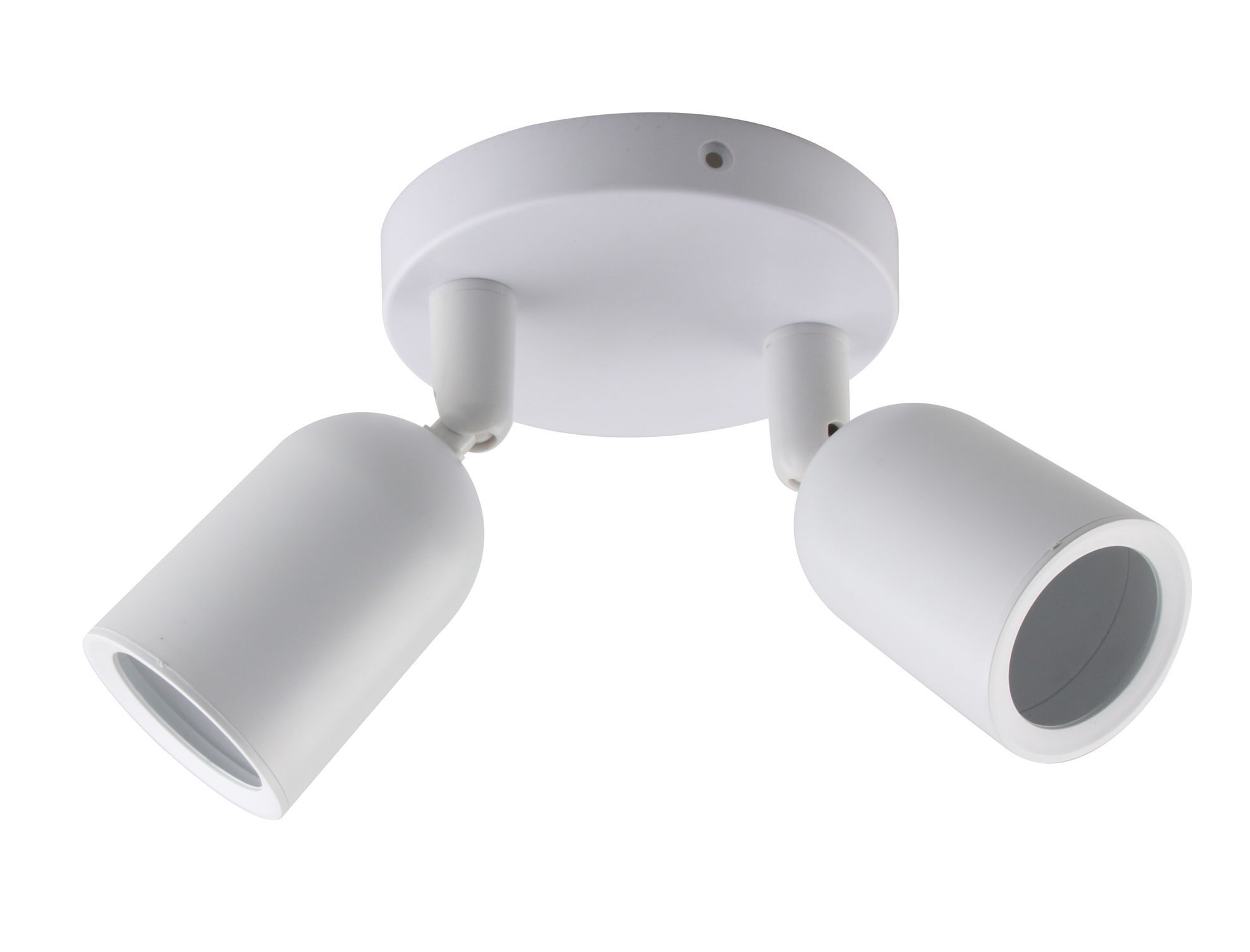 Βάση Σποτ Οροφής Πλαστική 2xGU10 Λευκή