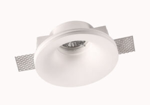 Βάση Σποτ Γύψινη Χωνευτή Στρογγυλή Λευκή