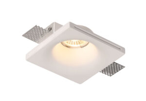 Βάση Σποτ Γύψινη Χωνευτή Τετράγωνη Λευκή