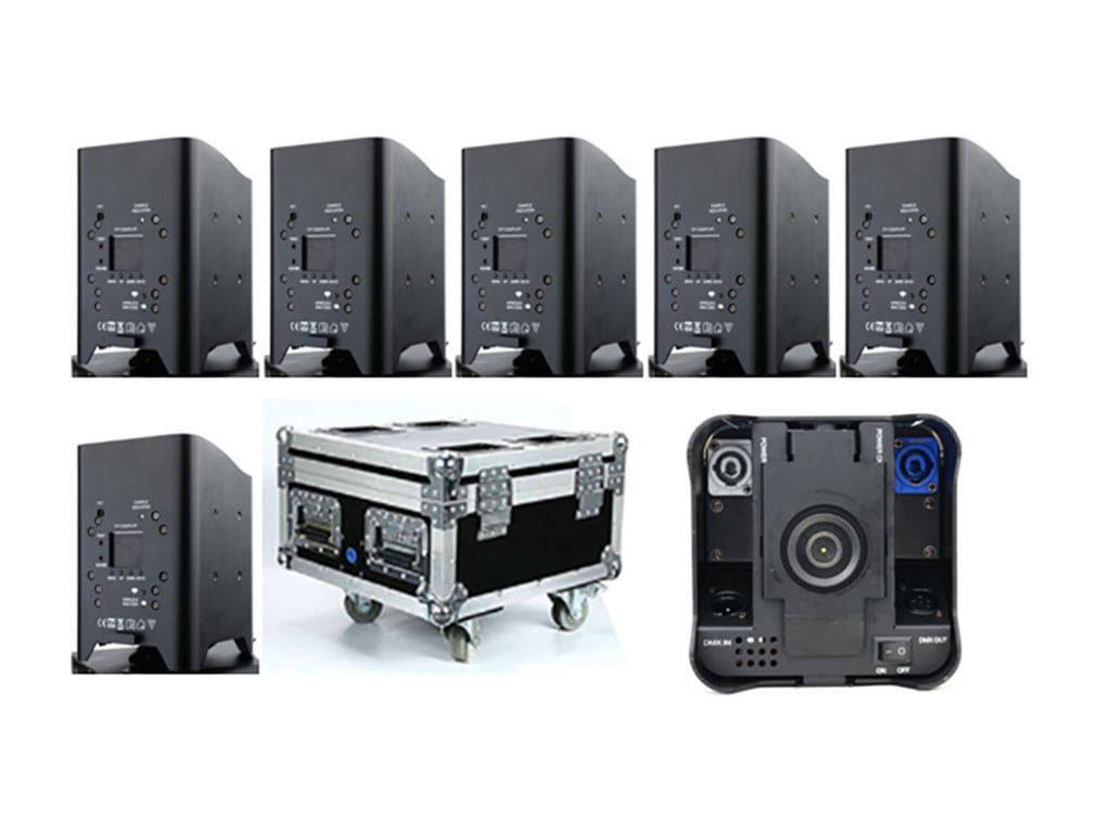 4*10W Wifi Control Wireless Remote RGBWA+UV+ Flight Case