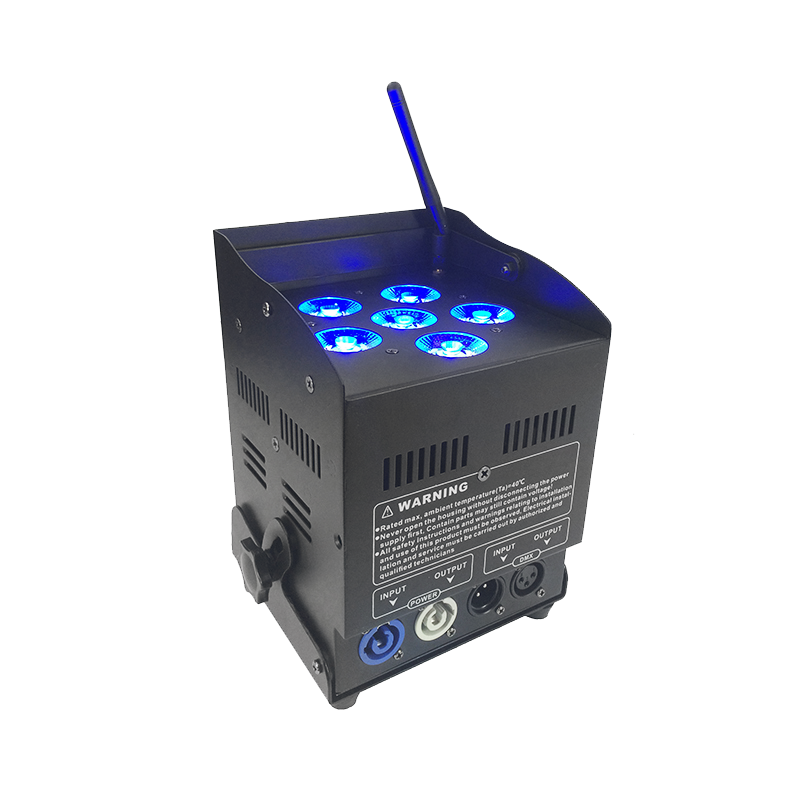 6+10W RGBA+UV 6 σε1 Μπαταρία LED PAR 60W RGBW