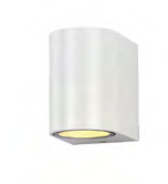 Επιτοίχιο Φωτιστικό Αλουμίνιου Λευκό GU10 SOCKET GU10