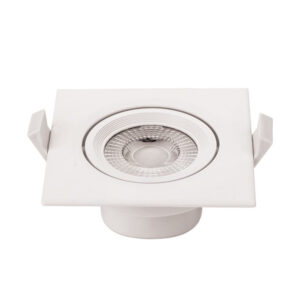 LED COB Downlight Τετράγωνο Περιστρεφόμενο 5W Ψυχρό Λευκό