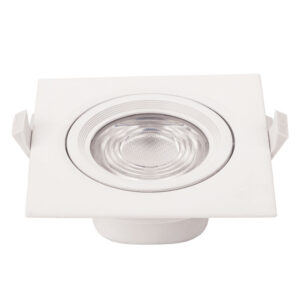 LED COB Downlight Τετράγωνο Περιστρεφόμενο 10W Φυσικό Λευκό