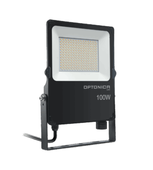 LED Προβολέας Μάυρο IP66 IK08 100W Εναλλαγής Χρωμάτων 3000K-6000K