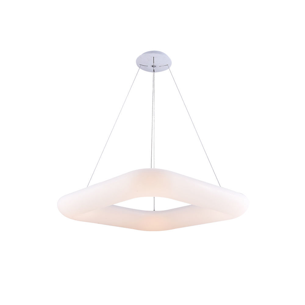 LED Φωτιστικό Οροφής Λευκό Τετράγωνο 38W Θερμό Λευκό