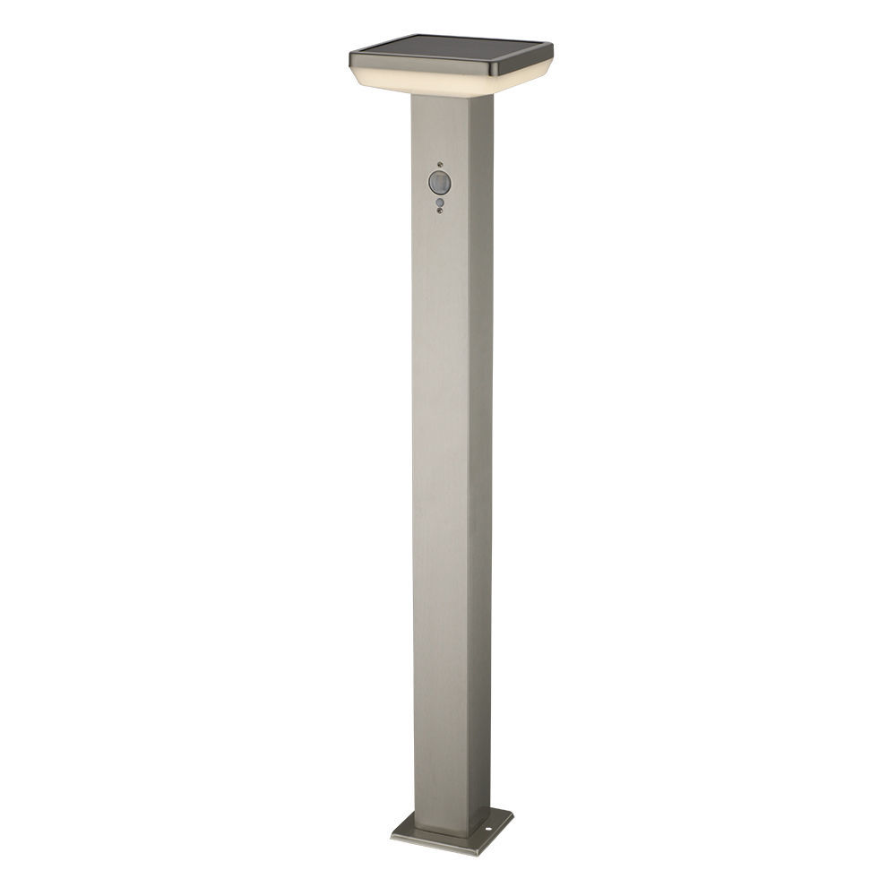 LED Φωτιστικό Κήπου SS-Brushed Αλουμίνιο 4.4W Σένσορας 4.4W Θερμό Λευκό