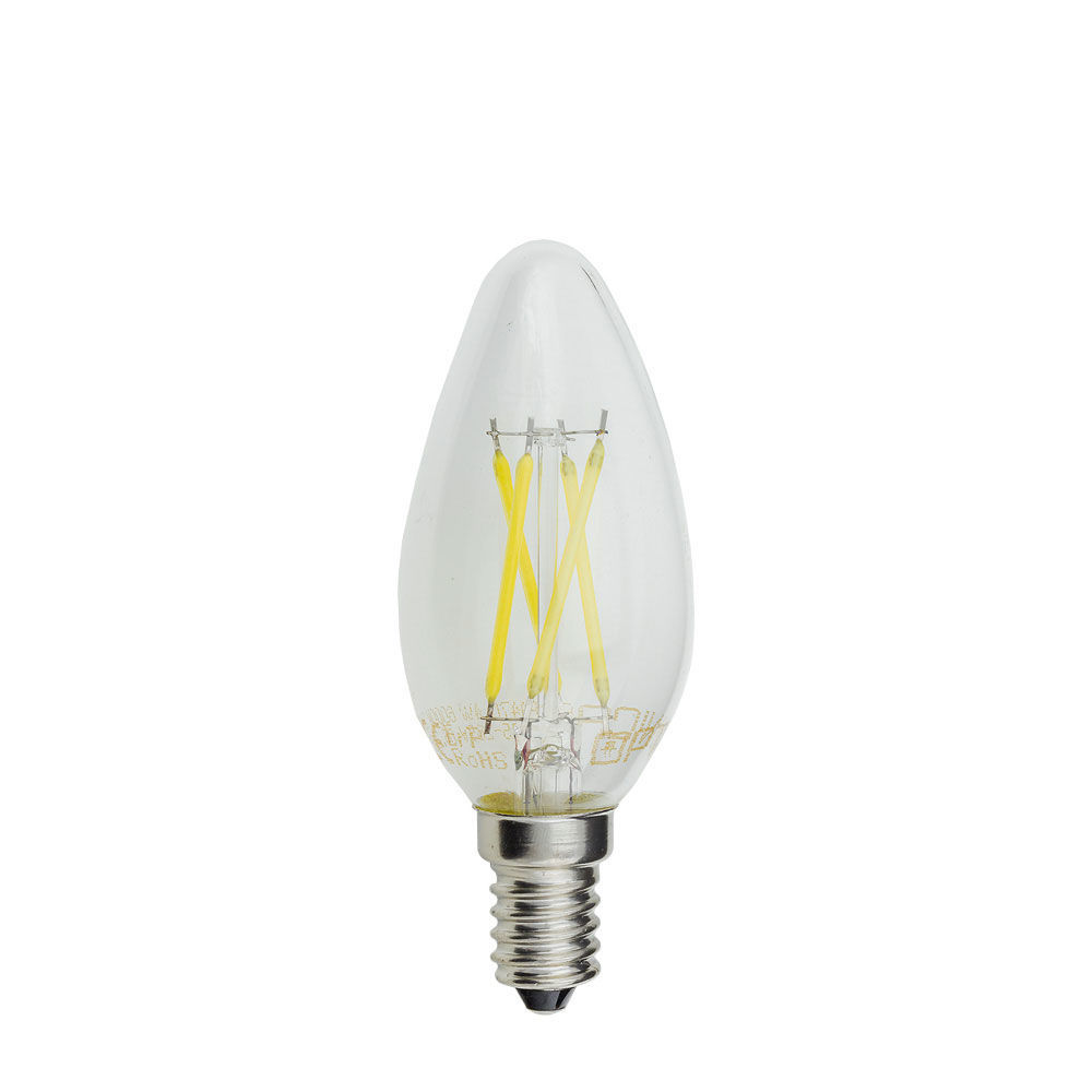 Led Κερί C35 E14 Filament Dimmable 4Watt Φυσικό Λευκό