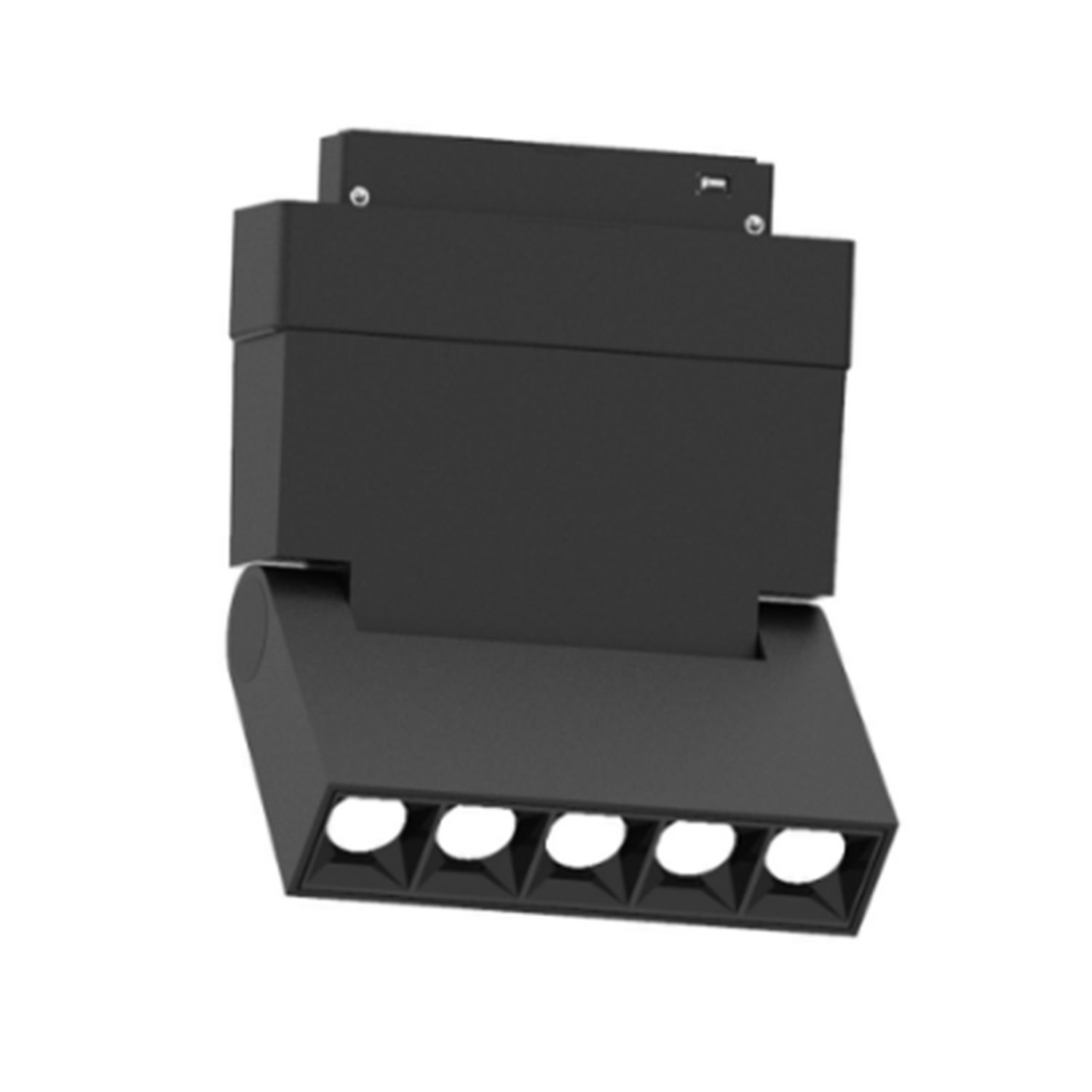 LED Μαγνητικός Προβολέας Αναδιπλούμενος 5-Heads 10W Φυσικό Λευκό