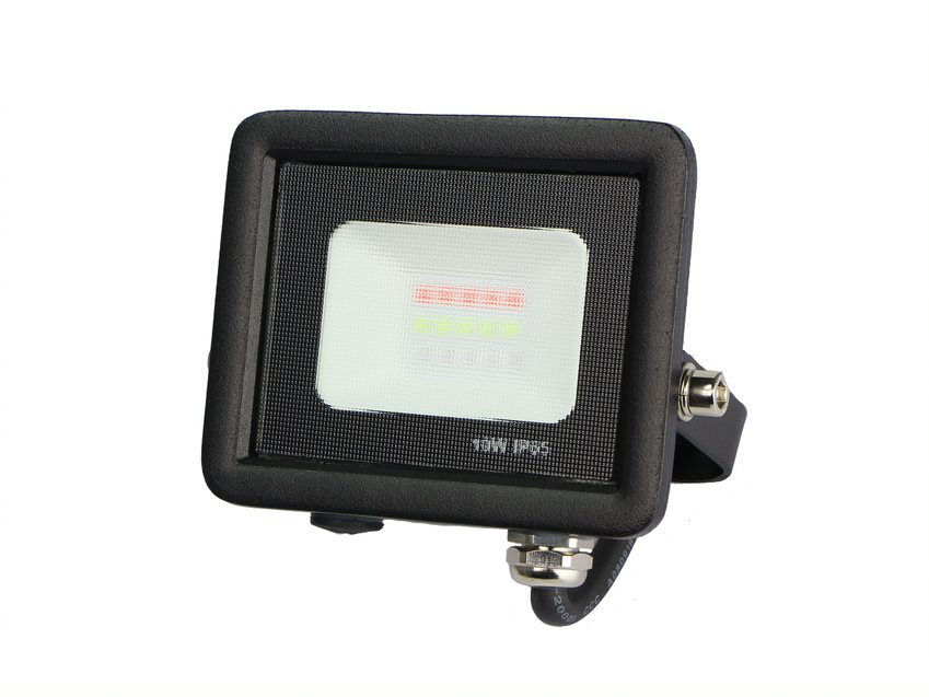 Προβολέας Led SMD 10Watt RGB Μαύρος